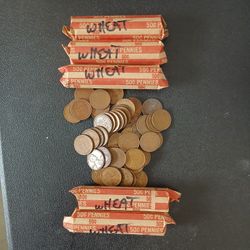 WHEAT PENNY ROLLS
