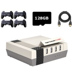 Super Console X Cube Wireless Retro TV Video Game Console Built-in 50+ Emulators 128G 410000+ Games 4 Handles(US Plug)