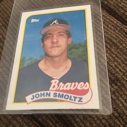 Baseball Card 1989 Topps John Smoltz Rookie