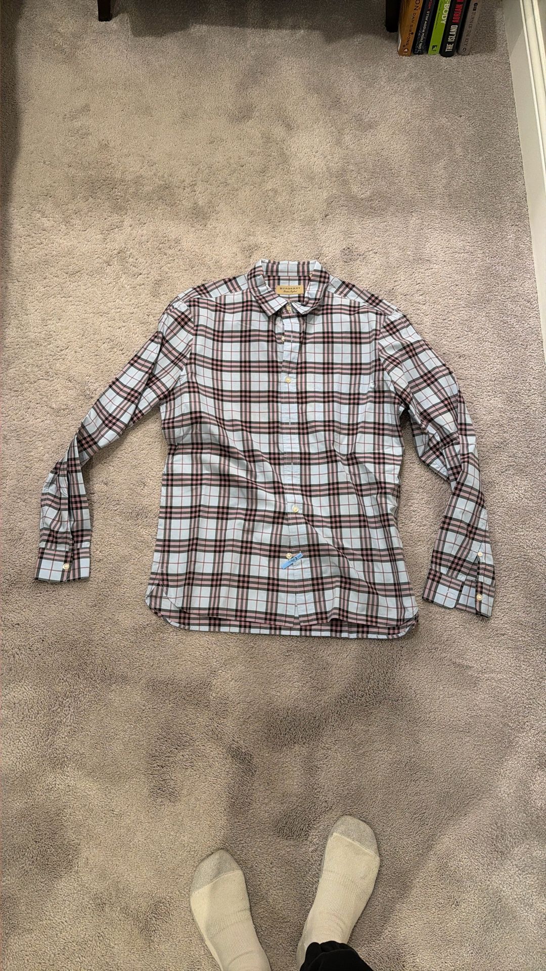 Men’s Burberry Collared Shirt Size Large