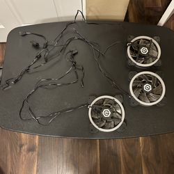 3 120mm case fans (no screws)
