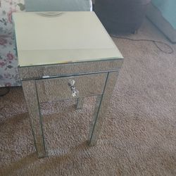 Mirrored Side Table