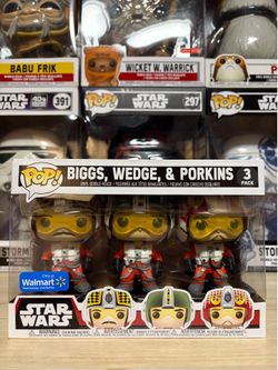 Funko Pop! Vinyl: Biggs/Wedge/Porkins 3 Pack - Walmart Exclusive