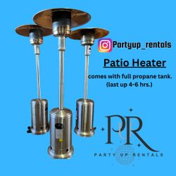 Patio Heater With Full Propane Tank