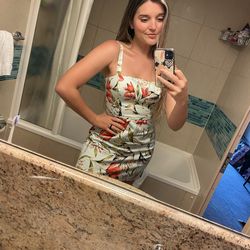 Blue floral sundress, size 4, French Connection