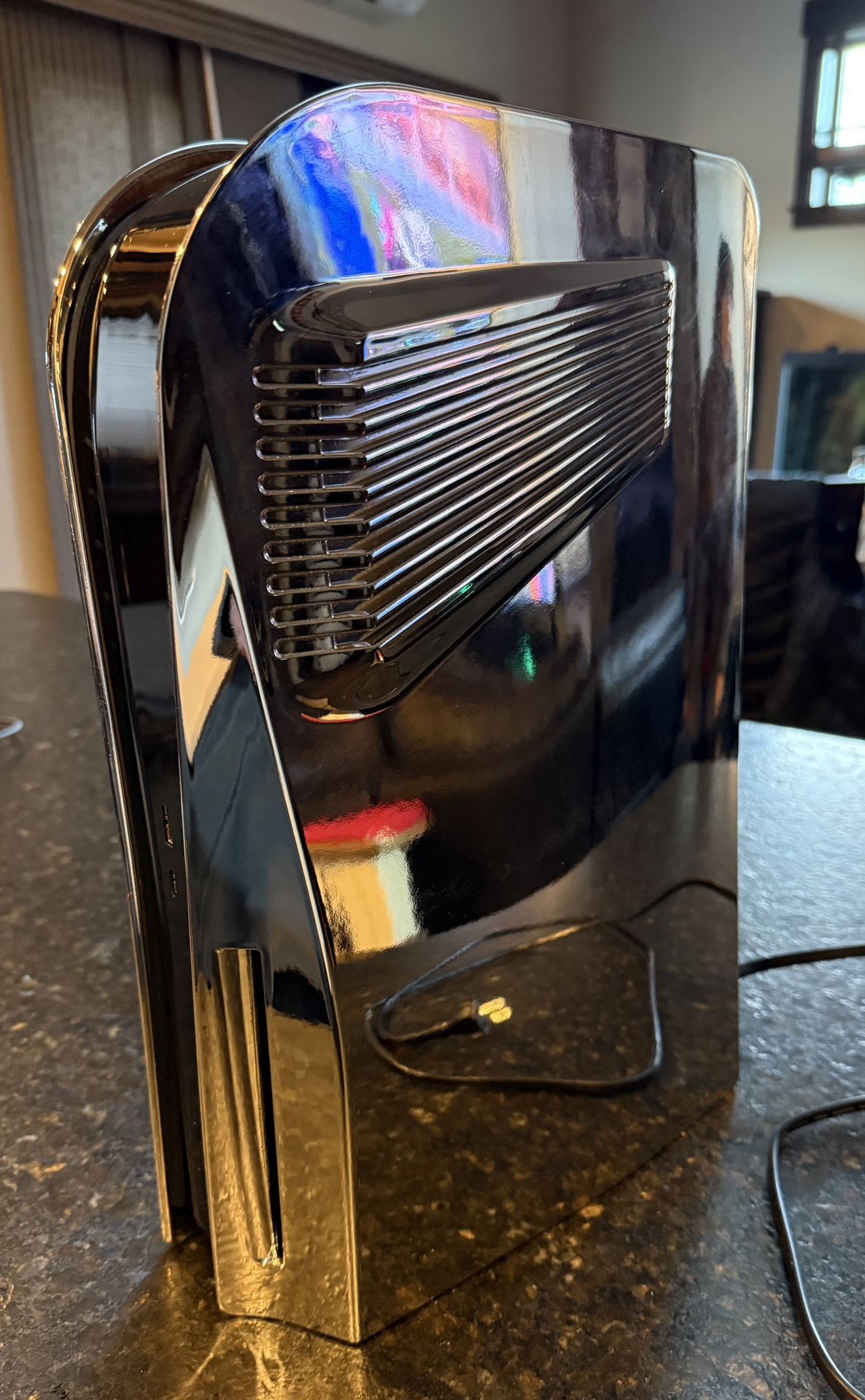 PS5 (disc version) with WD-Black 4TB SSD and one Dualsense controller