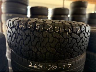 255/70R17 Used Tire Single BF Goodrich AT T/A KO2 Baja Champion