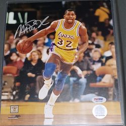Magic Johnson Autographed Signed 8x10 Los Angeles Lakers  Photo Hall Fame