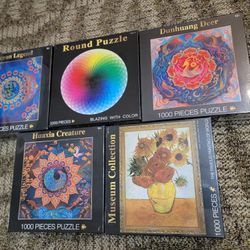 Puzzle-1000 Pcs  Jigsaw Puzzles Color Challenge Puzzle for Adults and Kids  ALL NEW AND FACTORY SEALED.