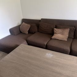 Brown Sectional