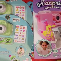 3 Insta Print Digital Cameras 