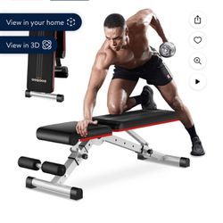 Dumbbells And Folding Bench