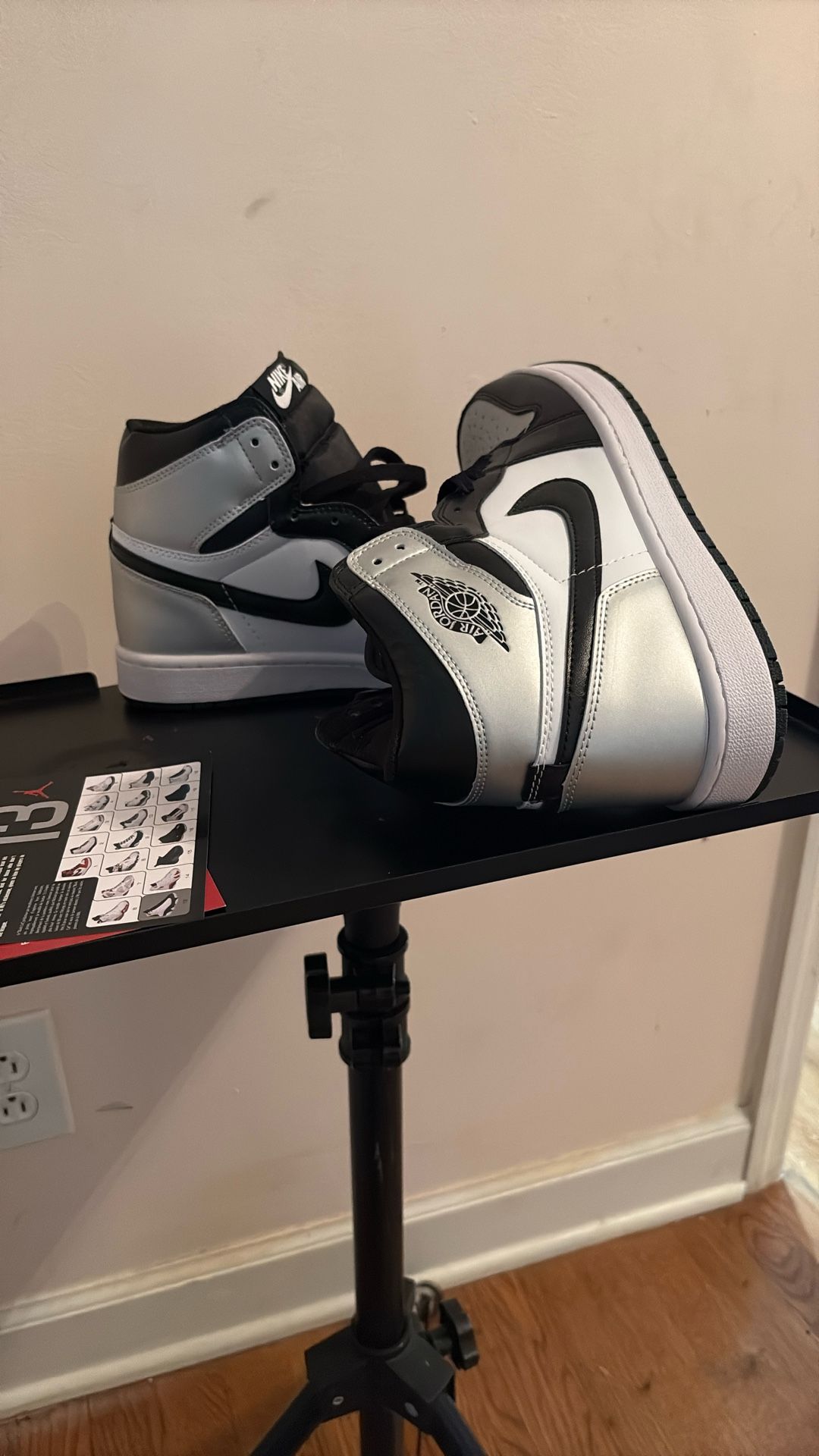 Air Jordan one retro high OG satin gray and white