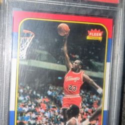 PSA 8 - 1986 MICHAEL JORDAN Fleer Rookie Card