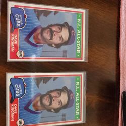 Chicago Cubs Dave Kingman 5 '81 Topps All-star Baseball Cards 