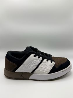 Air Jordan Nu Retro 1 Sneakers Size 8.5W/7Y Brown White Black