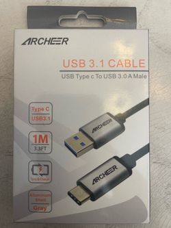 Archeer USB 3.1 Type-C to USB 3.0 Type-A cable (1-meter / 3.3-foot