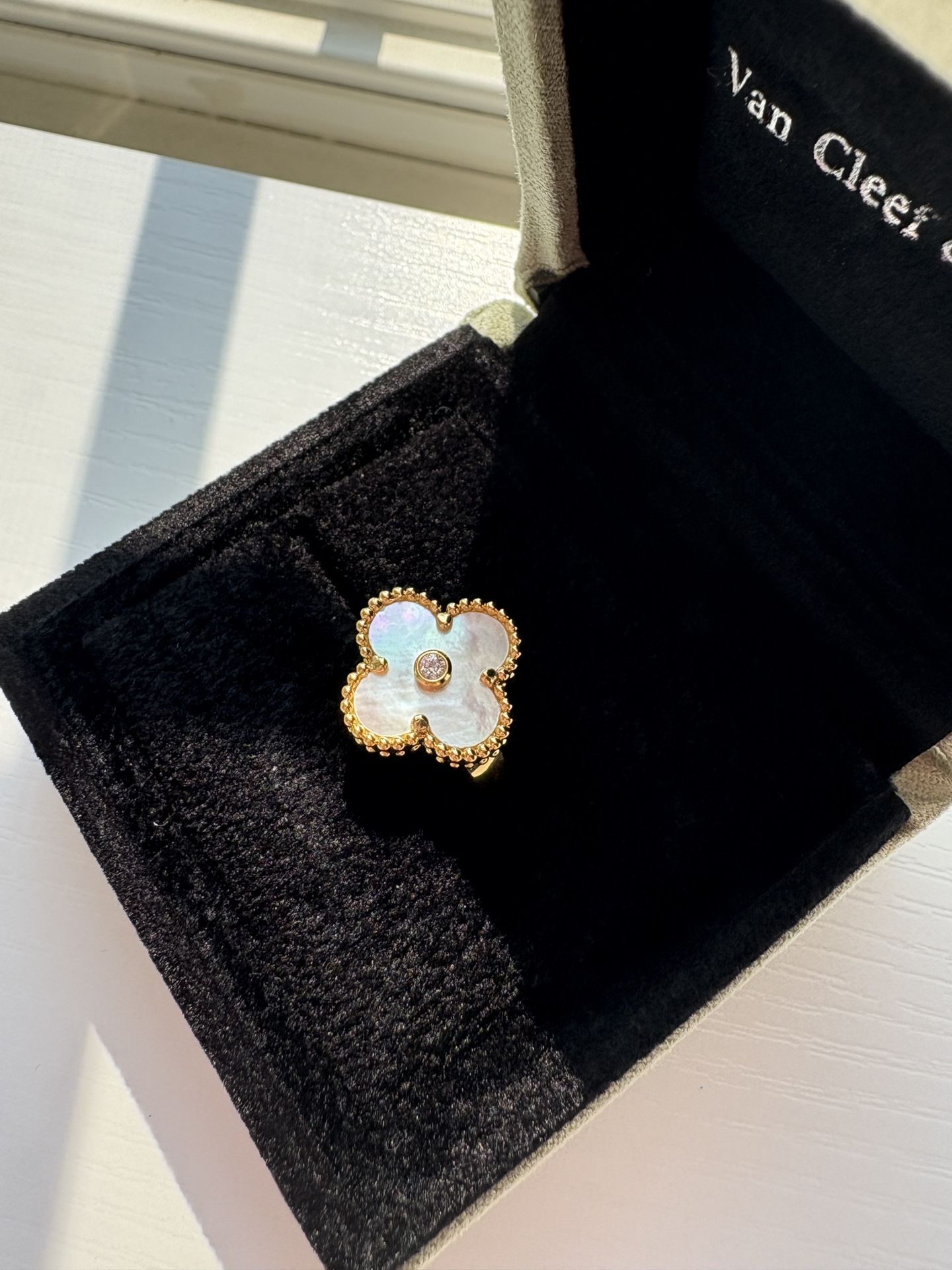 Van Cleef Rose Quartz Ring