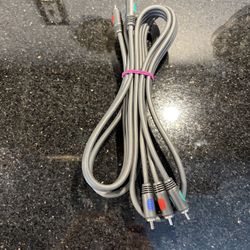 Component Red Green Blue RCA Cable Cord 6.5FT/2 Meter 