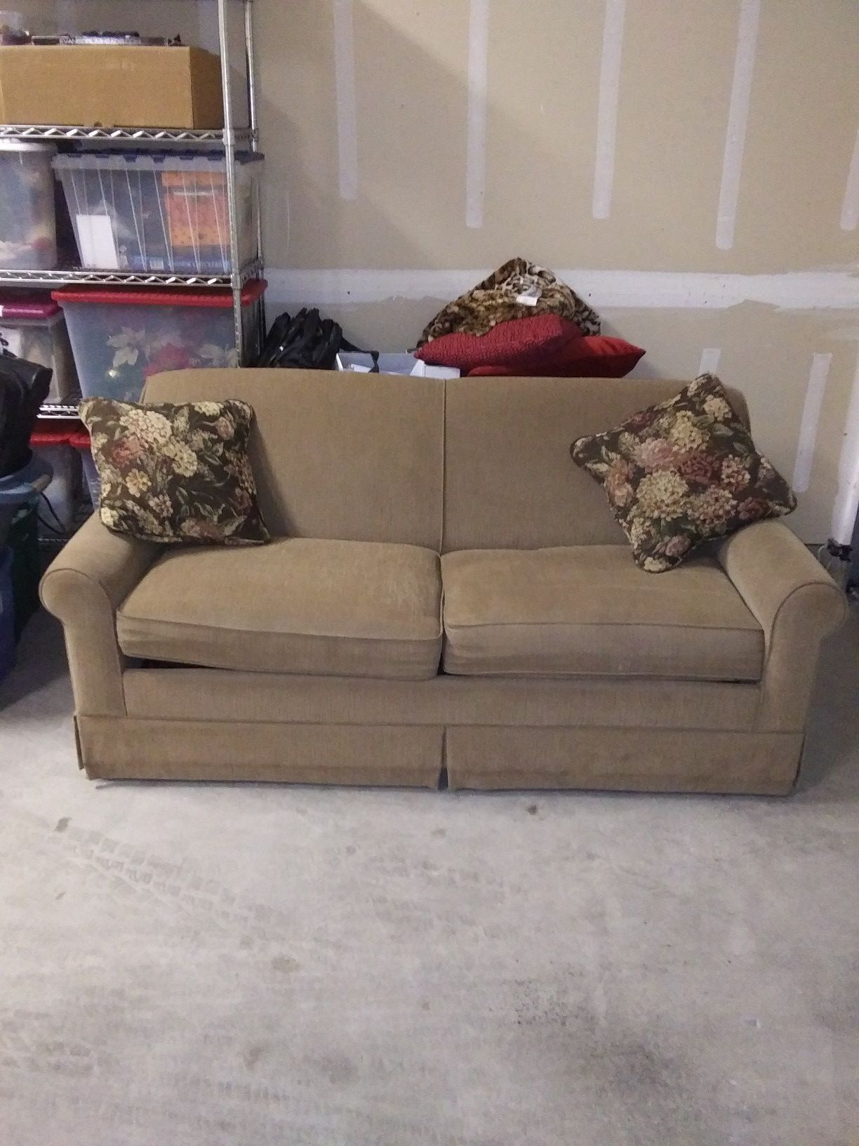 Queen size sofa bed brand new still has plastic on mattress