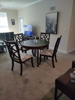 Wood Table And Chairs
