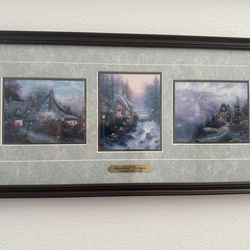Thomas Kinkade framed Sweetheart Cottages