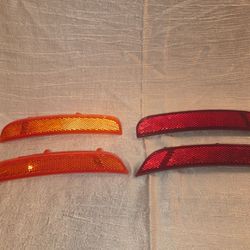 Front & Rear Amber & Red LED Side Marker Lens Set