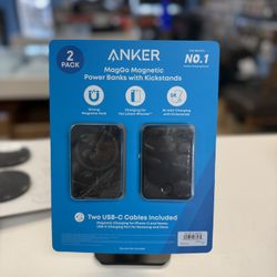  2 Pack Anker MagGo Magnetic Wireless Charging 5,000 mAh Power Bank