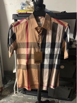 Burberry London England Check Short Sleeve Shirt