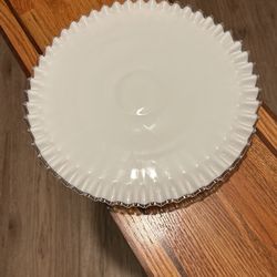 VINTAGE. FENTON  CAKE PLATE