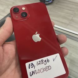 Red iPhone 13 Unlocked. Cash Or $10 Down W Approval 