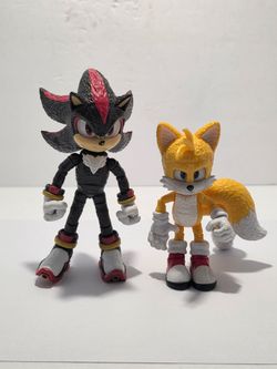 Sonic The Hedgehog Movie 3 jakks pacific action figures - shadow and tails