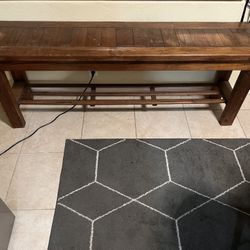Wood Entry Way Bench