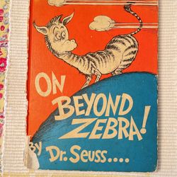 Book By Dr Seuss-On Beyond Zebra