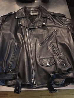 Motorcycle MC Leather Jacket Size XLT to XXL