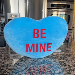 Sweat hearts  Blue BE MINE large Heart Plush
