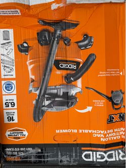 RIDGID Wet/Dry Shop Vacuum with Hose and Attachment