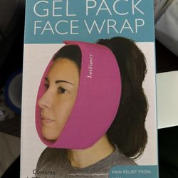 LotFancy Face Ice Pack Wrap for TMJ, Wisdom Teeth, with 4 Reusable Hot Cold Therapy Gel Packs, Pain Relief for Head, Oral and Facial Surgery, Dental I