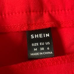 SHEIN Privé Shawl Collar Open Front Blazer And Skirt