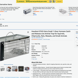 Humane Traps - Squirrels, Rats, Mice