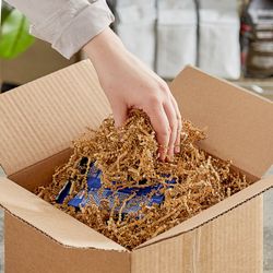 Shredded brown paper for packing crafts/gifts/cookies