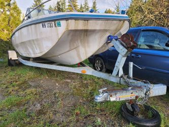 2005 Brand New Galvanized 6 Lug Boat Trailer With Boat
