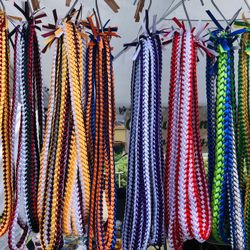 Large Braided Ribbon Leis (short)