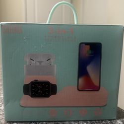 3-in-1 Charging Stand – Brand New, Sealed 🔌📱⌚️