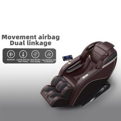 "Luxury Meets Technology! Zero Gravity Massage Chair with SL-Track, Shiatsu, Heated Back & Calves, Foot Rollers, Built-in Speakers & Smart LCD Control