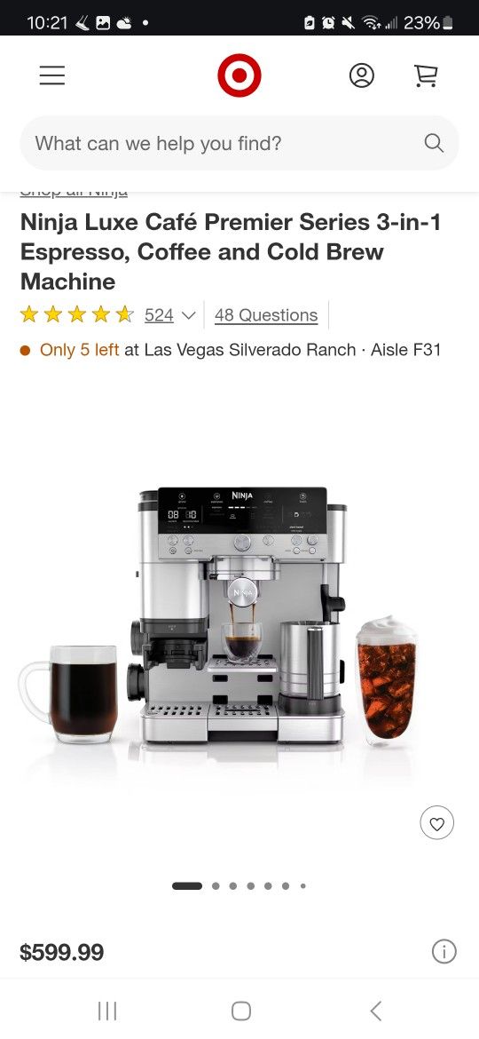 Ninja Luxe Café Espresso Machine