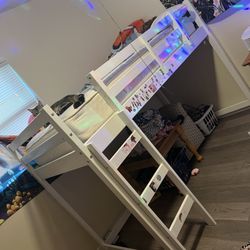 Twin size loft bed with slide (bed Not Included) 
