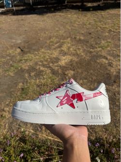 A Bathing Ape Bape Sta Low "ABC Camo White Pink (2025) “