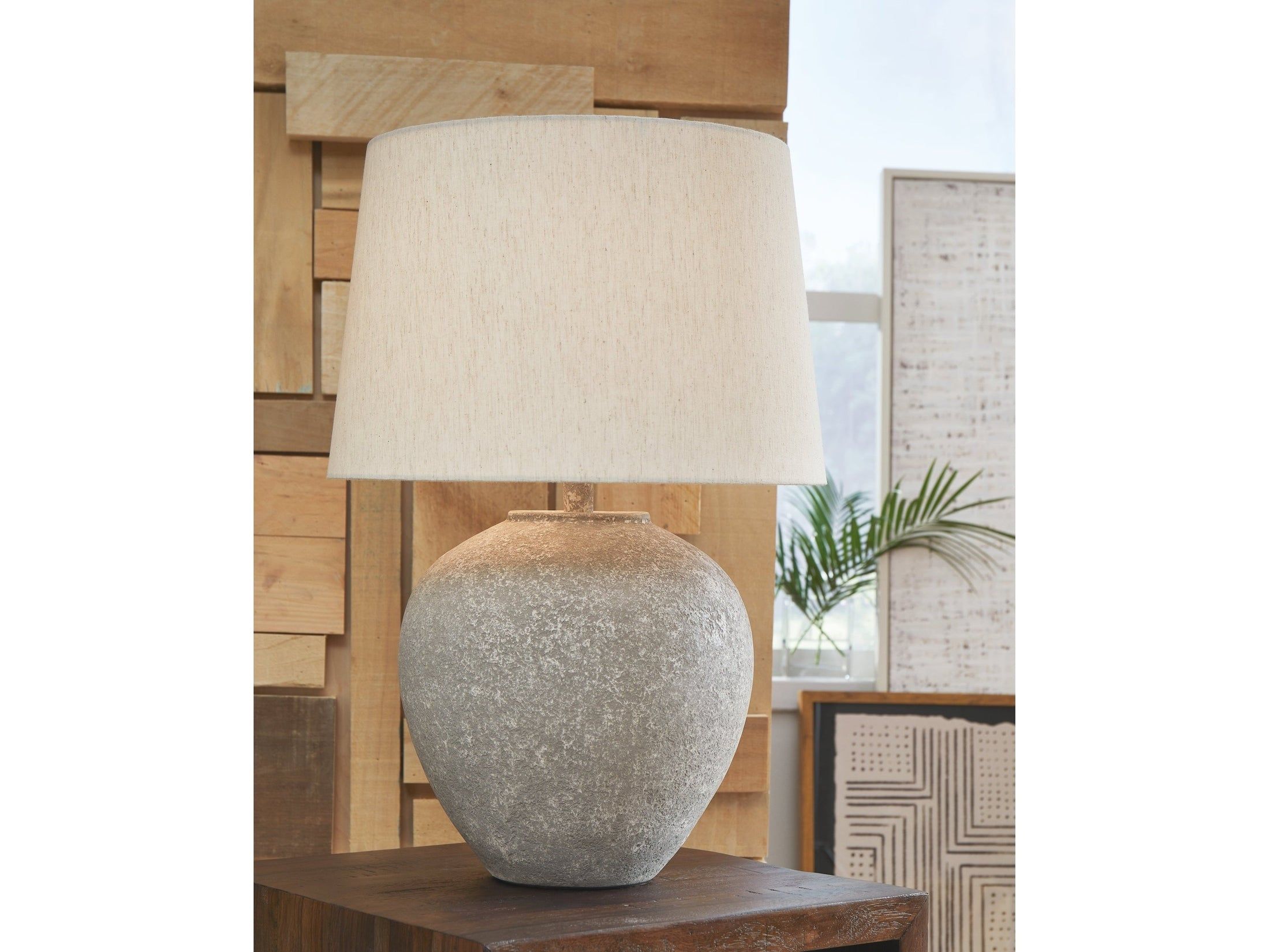 Dreward Distressed Gray Table Lamp