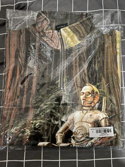 Kith Star Wars King C 3po QUATER Zip Sweater Size Medium for Sale